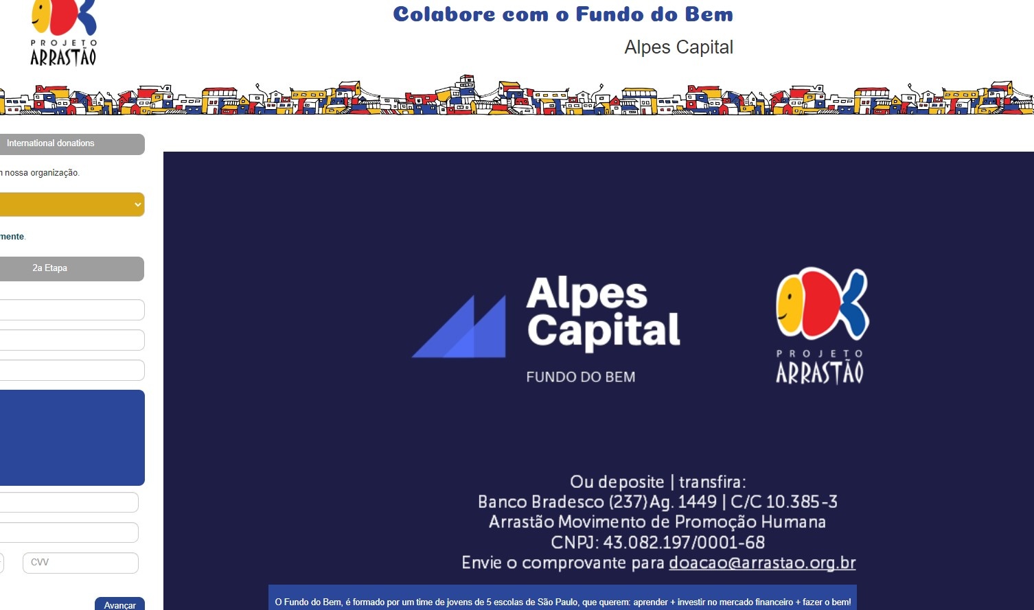 Background do cabeçalho de pagina do site da Alpes Capital.